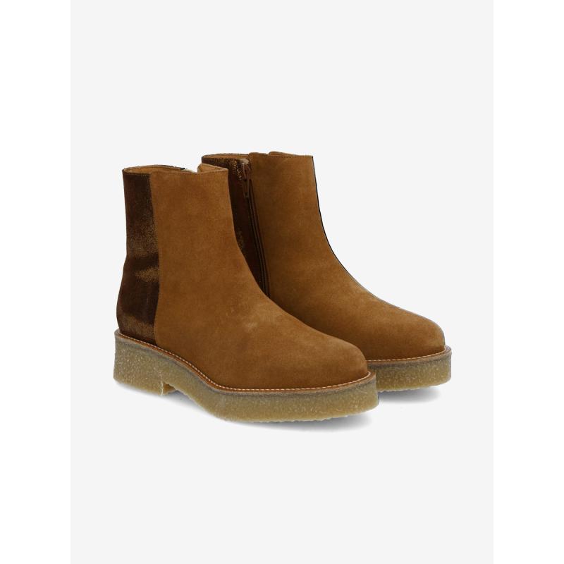 DORA MID W - SUEDE/LAURA - COGNAC/BROWN